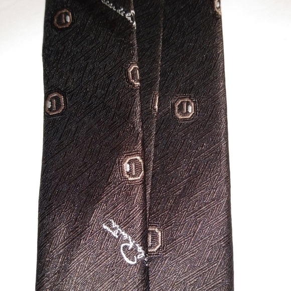 4 Silk Ties, Claybrooke, Gino Pompeii, Stafford, Oscar De La Renta, pre-owned - Picture 8 of 8